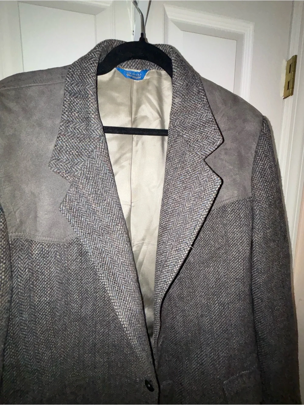 PENDLETON Vtg Western Suit Jacket Gray Blazer Men's Sz 46L USA Made Wool